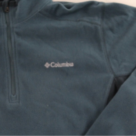 Columbia Teal Fleece Quarter-Zip Pullover - Picture 4 of 9